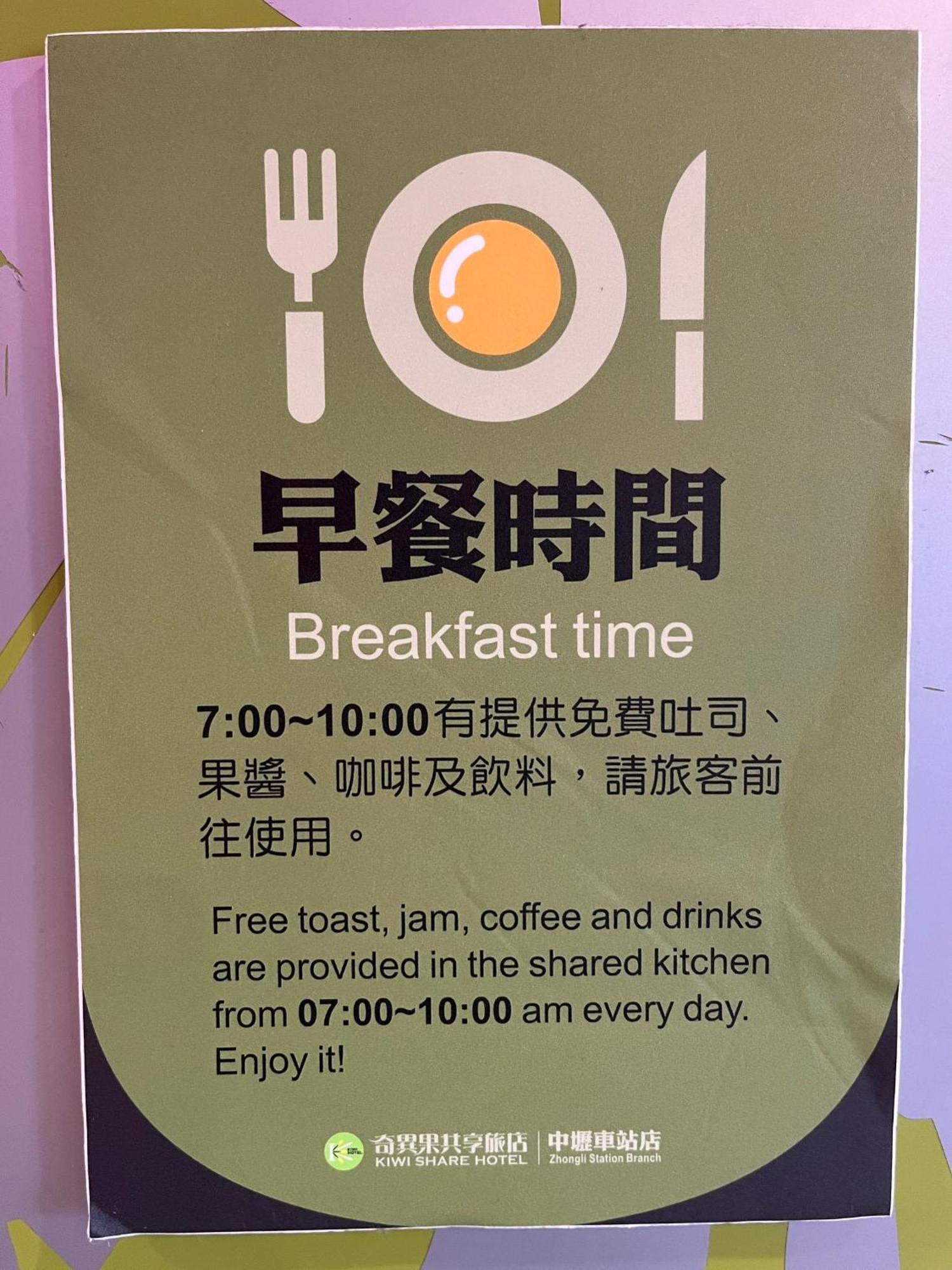 Kiwi Share Hotel Zhongli Luaran gambar